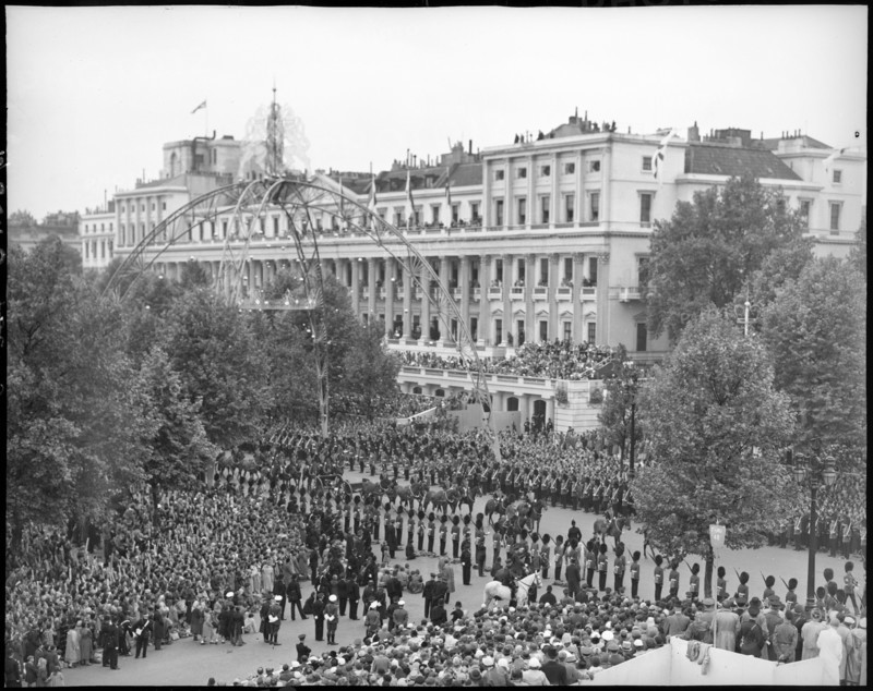 Coronation of Queen Elizabeth II, The Mall, City of Westminster, London, 1953. Creator: Ministry of Works.