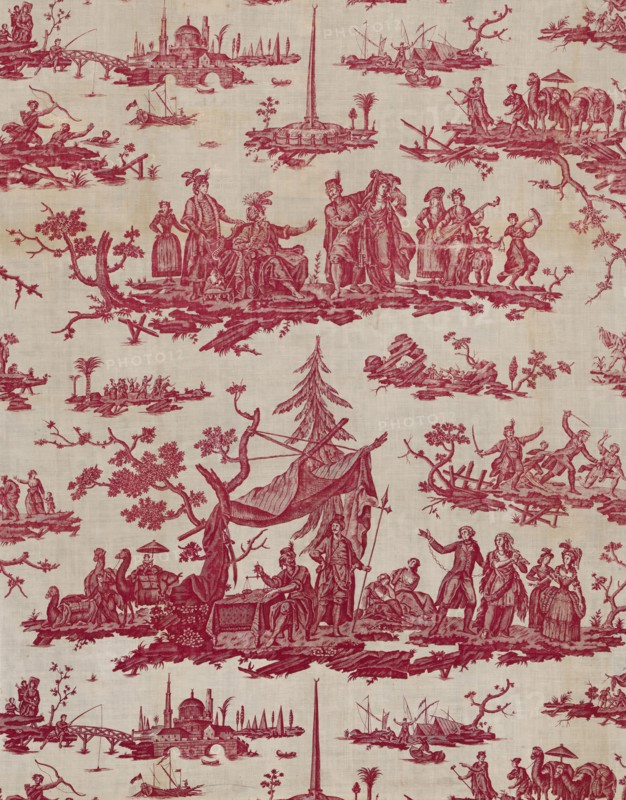 La Caravane du Caire (The Caravan from Cairo) (Furnishing Fabric), France, 1785/89. Creator: Petitpierre et Cie.