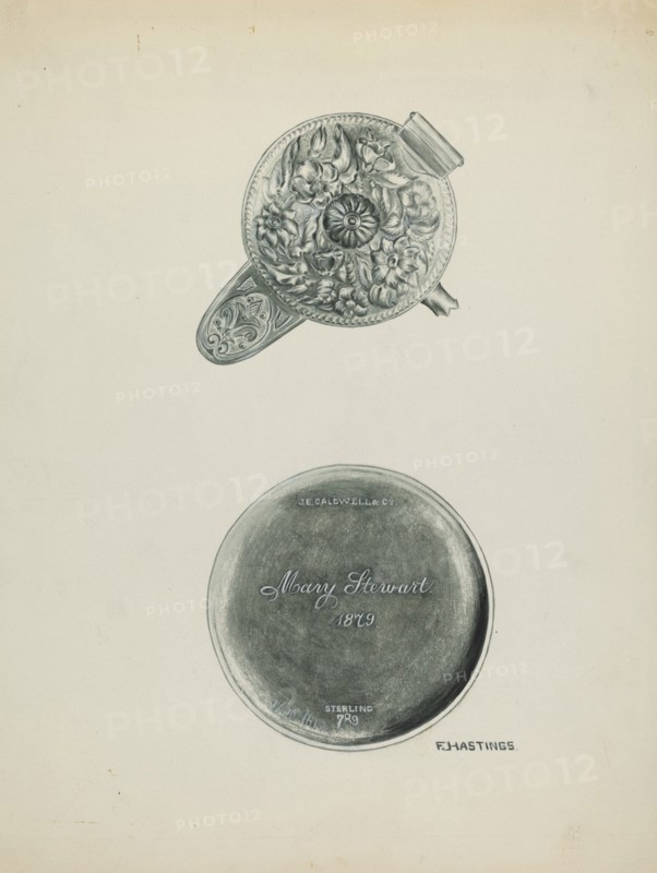 Silver Chocolate Pot, c. 1938. Creator: Florence Hastings.