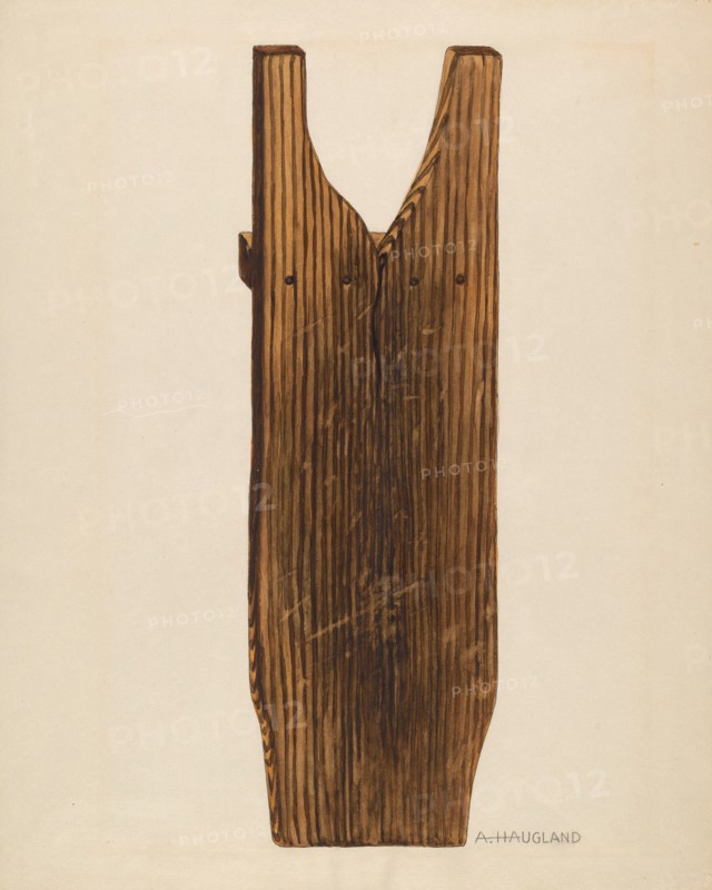 Bootjack, c. 1937. Creator: Augustine Haugland.
