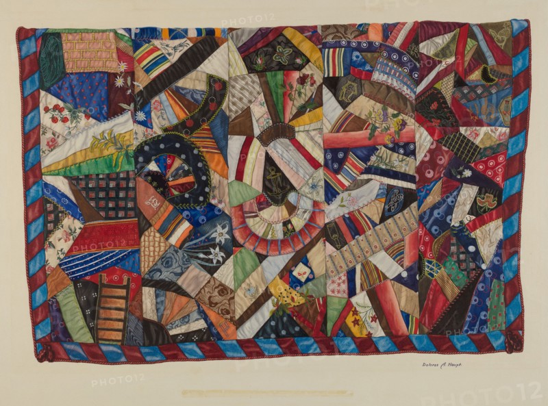 Crazy Quilt, c. 1938. Creator: Dolores Haupt.