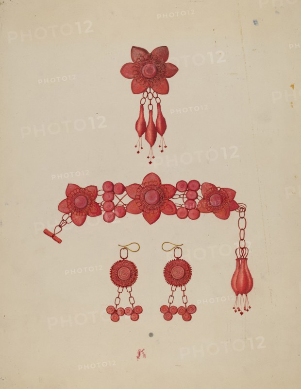 Horsehair Jewelry, c. 1937. Creator: William High.