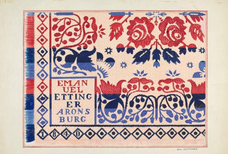 Coverlet, 1935/1942. Creator: William Hoffman.