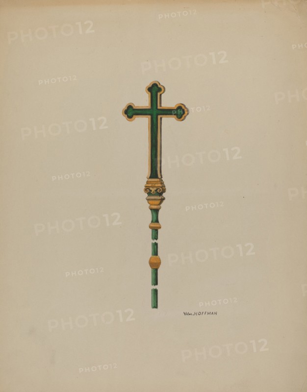 Processional Cross, c. 1936. Creator: William Hoffman.