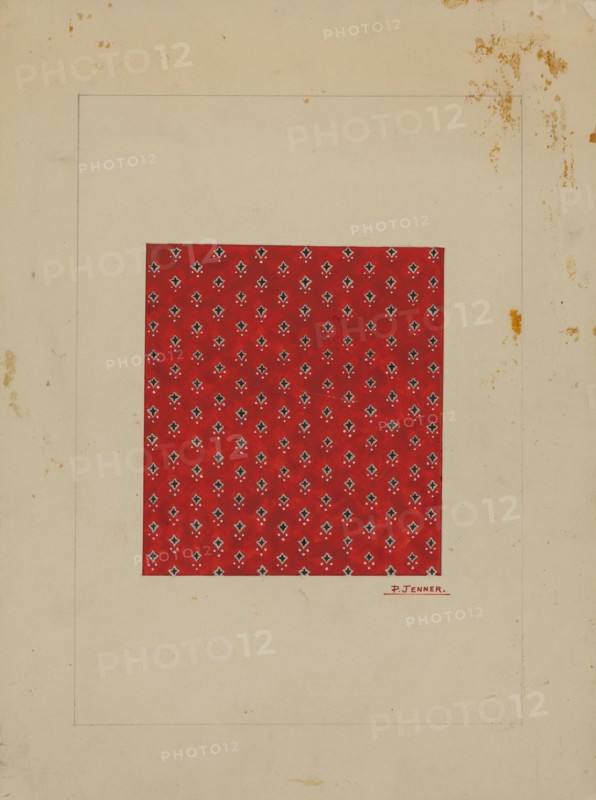 Homespun Cotton Textile, c. 1937. Creator: Percival Jenner.