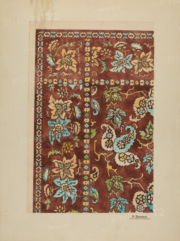 Cotton Kerchief, c. 1937. Creator: Percival Jenner.