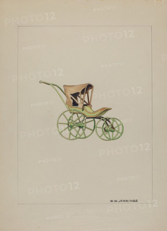Doll Carriage, c. 1937. Creator: Walter W. Jennings.