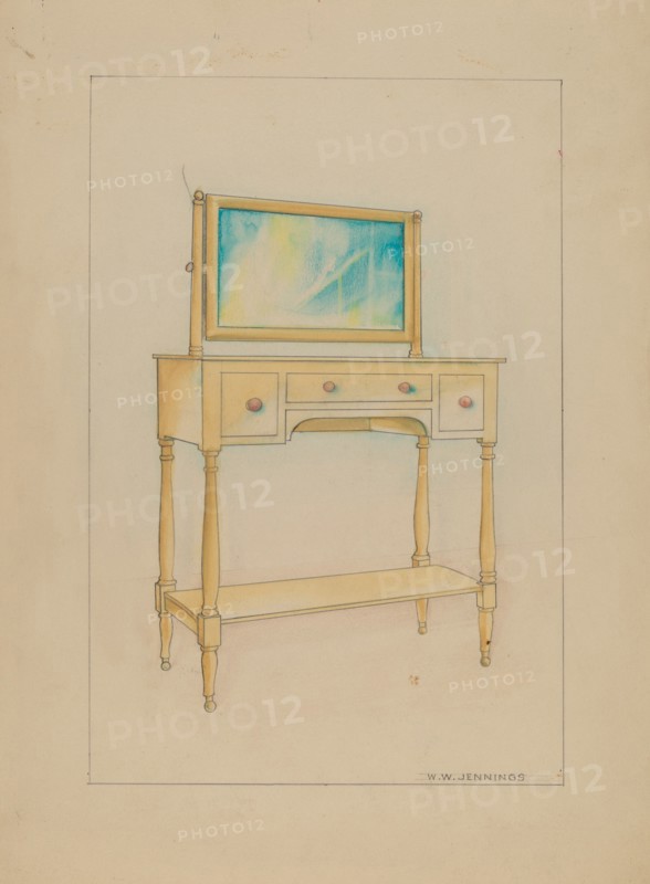 Washstand, c. 1936. Creator: Walter W. Jennings.