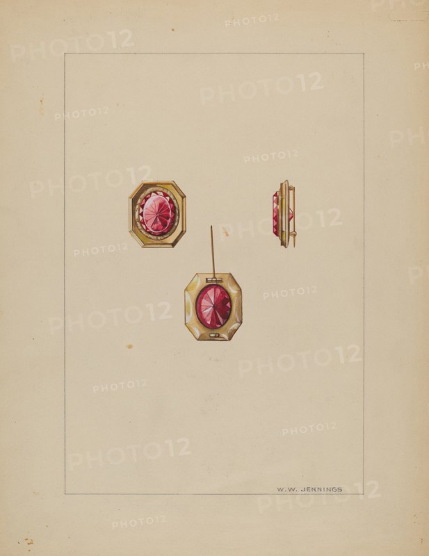 Brooch, c. 1937. Creator: Walter W. Jennings.