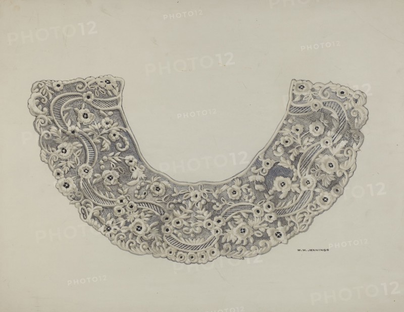 Lace Collar, c. 1938. Creator: Walter W. Jennings.