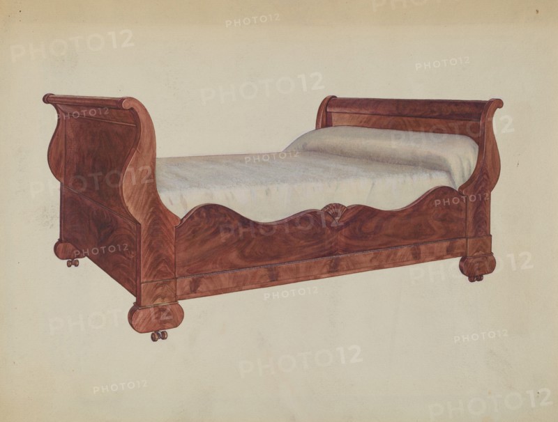 Bed Double, 1935/1942. Creator: Virginia Kennady.