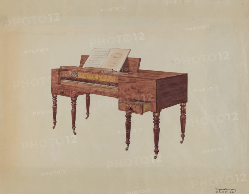 Piano, c. 1939. Creator: Virginia Kennady.