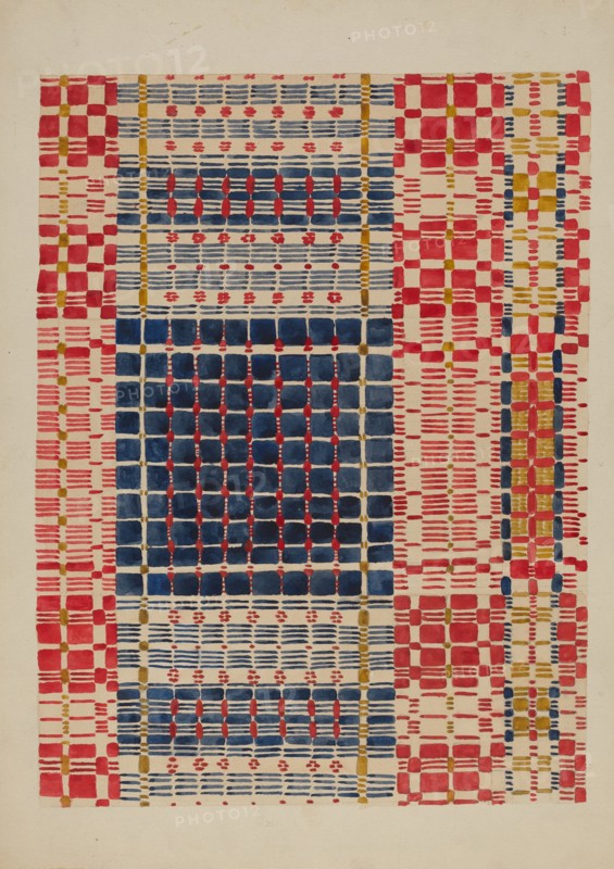 Coverlet, c. 1936. Creator: William Kerby.