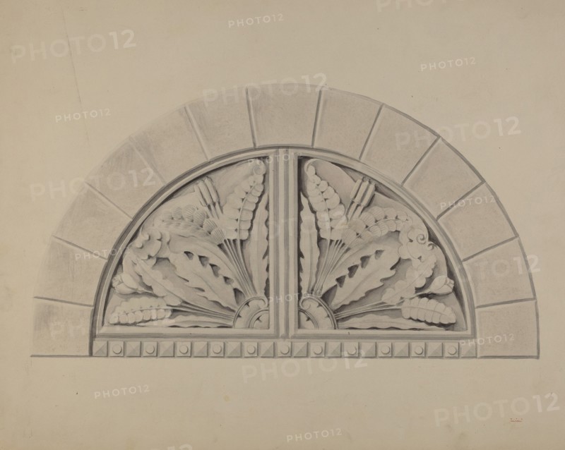Architectural Ornament, c. 1936. Creator: William Kerby.
