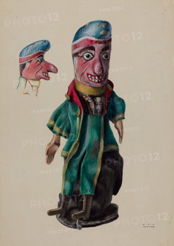 Hand Puppet "Punch", c. 1936. Creator: William Kerby.