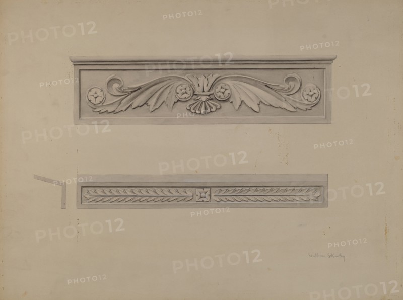 Cast Iron Window Lintel, c. 1937. Creator: William Kerby.