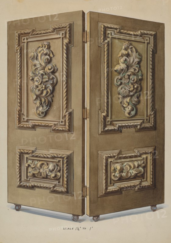 Doors, c. 1936. Creator: Alfred Koehn.