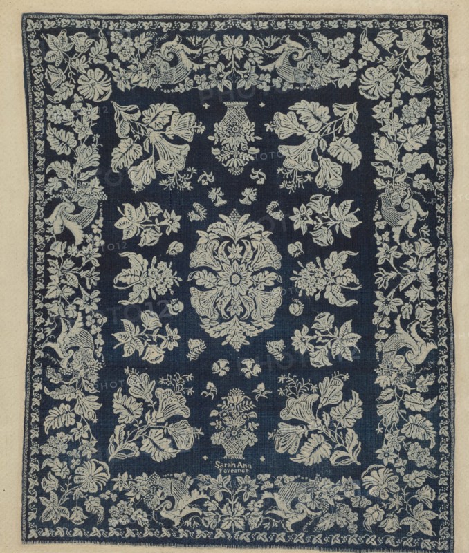 Woven Coverlet, c. 1936. Creator: Dorothy Lacey.