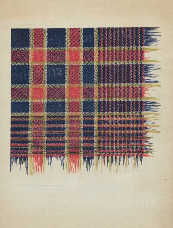 Handwoven Coverlet, c. 1936. Creator: Dorothy Lacey.