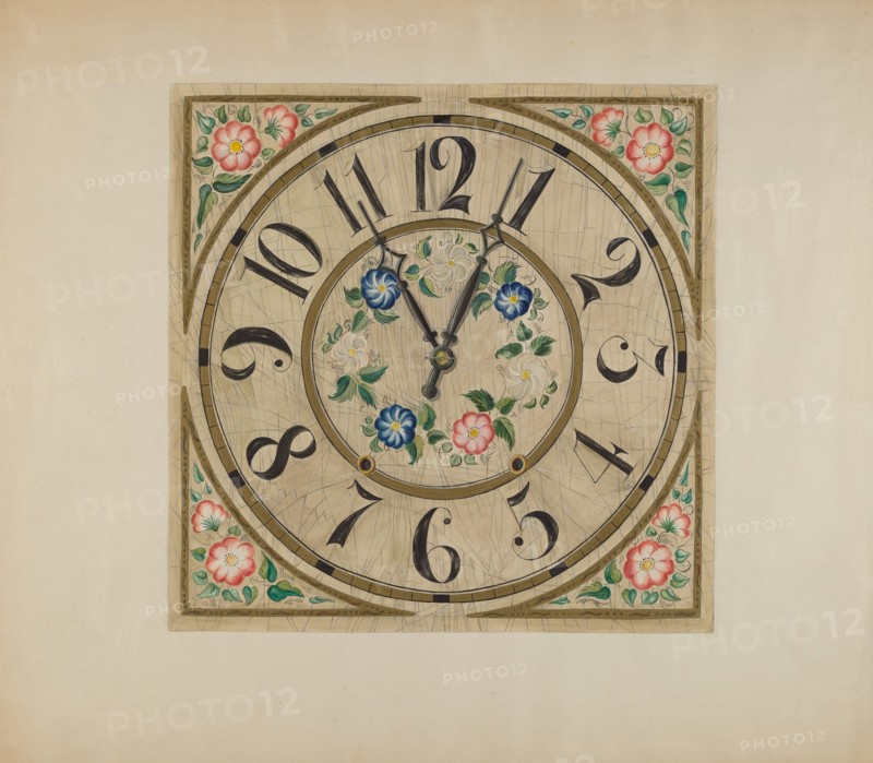 Clock Face, c. 1937. Creator: Gene Luedke.