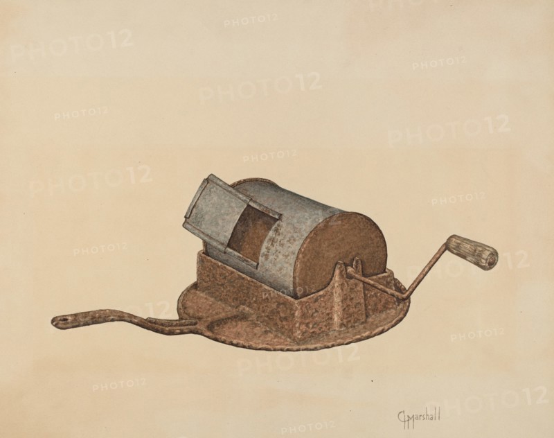 Coffee Roaster, c. 1939. Creator: Claude Marshall.