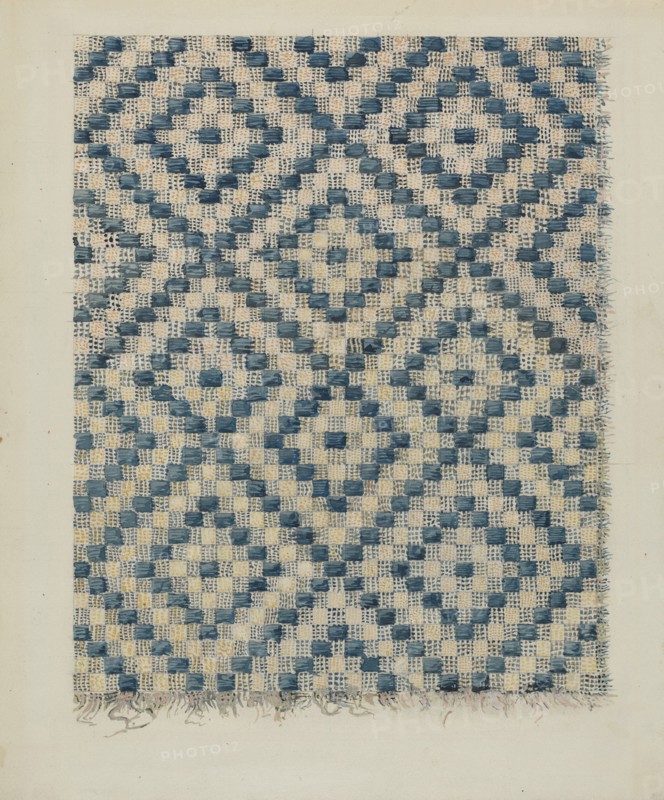 Coverlet Fragment, c. 1936. Creator: Alois E. Ulrich.