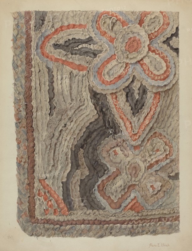 Shaker Rug 1935/1942. Creator: Alois E. Ulrich.
