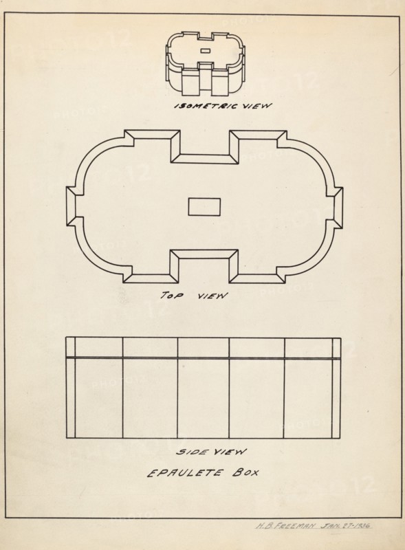 Powder Box, c. 1936. Creator: Vera Van Voris.