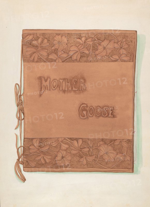 Leather Book Cover, c. 1936. Creator: Vera Van Voris.