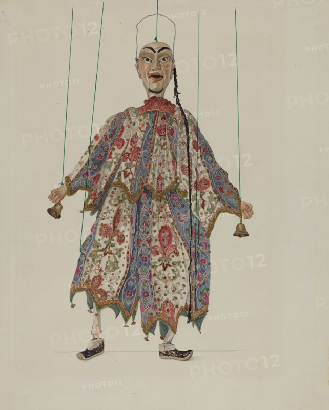 Puppet - "Chinese Minstrel", c. 1936. Creator: Vera Van Voris.