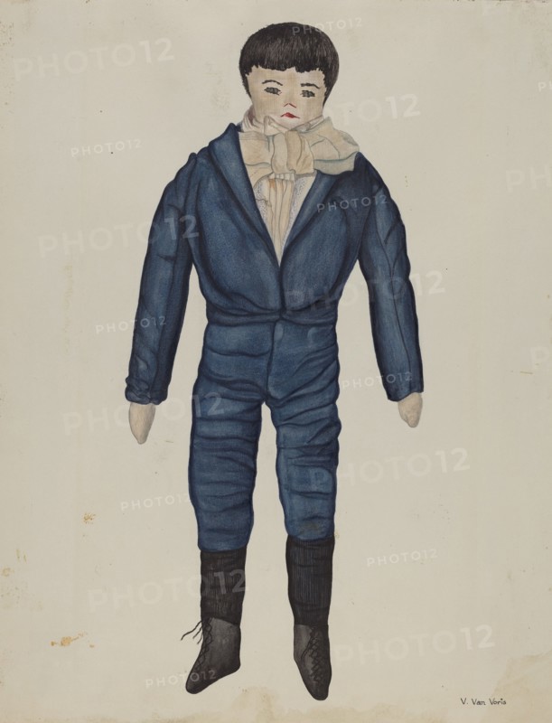 Rag Doll "Johnnie", c. 1937. Creator: Vera Van Voris.