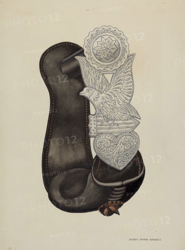 Stirrup, c. 1940. Creator: Harry Mann Waddell.