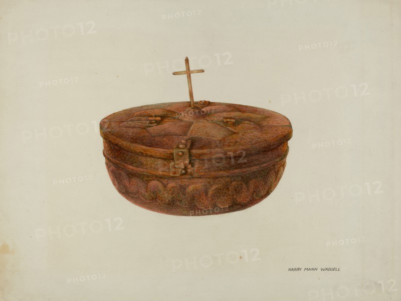 Baptismal Font, 1937. Creator: Harry Mann Waddell.