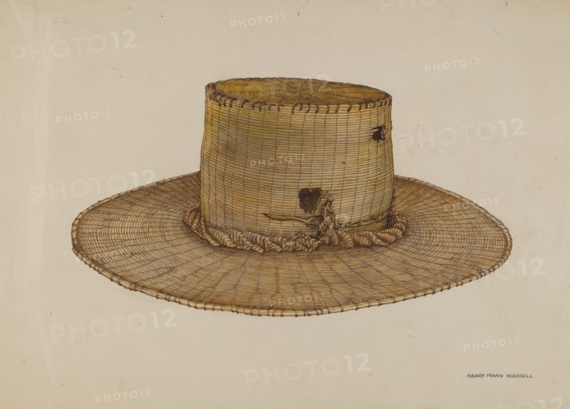 Spanish Southwest: Hat, c. 1939. Creator: Harry Mann Waddell.