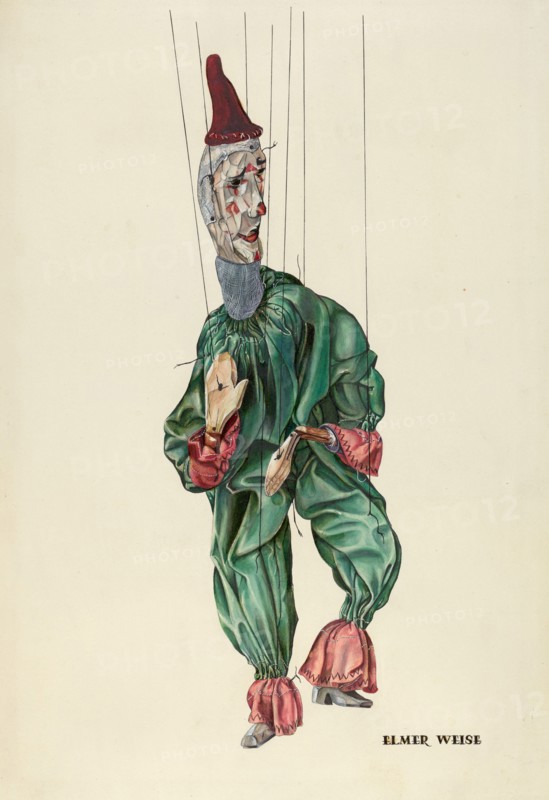 Jester, c. 1938. Creator: Elmer Weise.