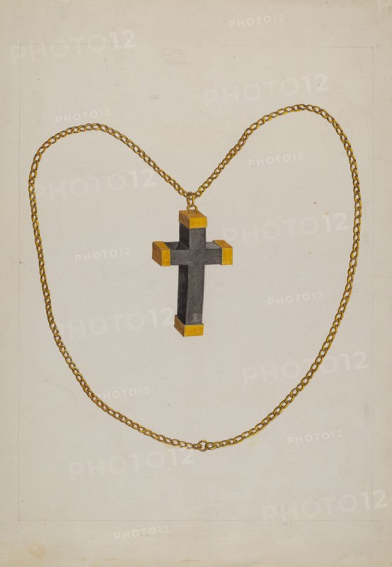 Cross and Chain, c. 1937. Creator: Tulita Westfall.