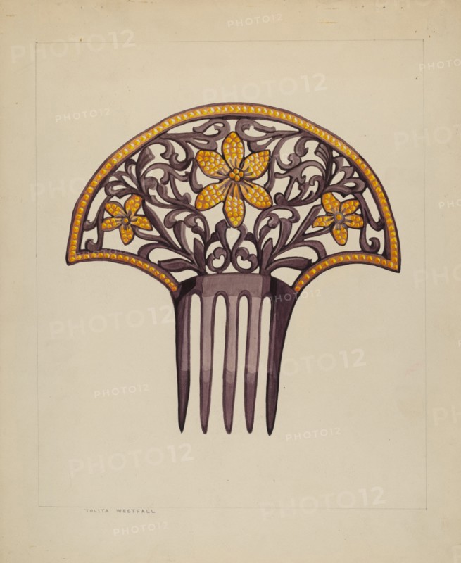 Comb, c. 1937. Creator: Tulita Westfall.