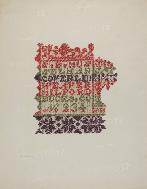 Coverlet, c. 1940. Creator: Carmel Wilson.