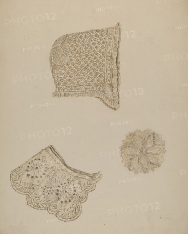 Embroidered Collar, c. 1938. Creator: Eva Wilson.