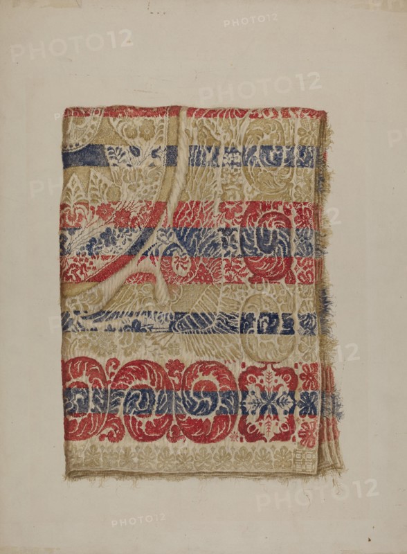 Eagle Coverlet, c. 1938. Creator: Eva Wilson.
