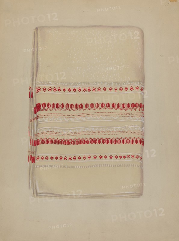 Cotton Towel, c. 1937. Creator: Eva Wilson.