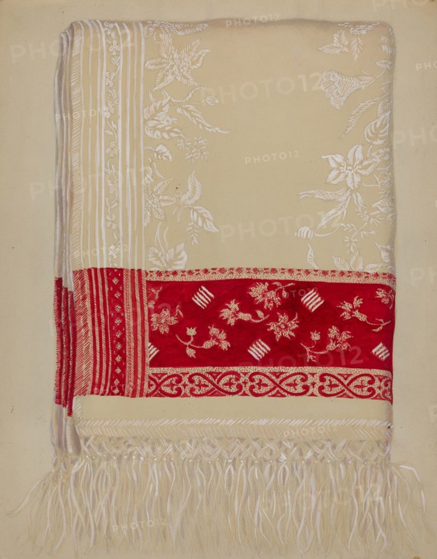Linen Towel, c. 1937. Creator: Eva Wilson.