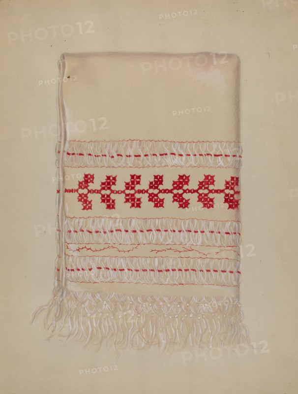 Linen Towel, c. 1937. Creator: Eva Wilson.