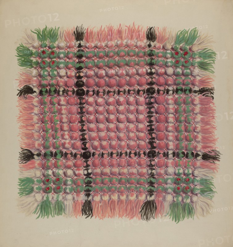 Mat, c. 1937. Creator: Eva Wilson.