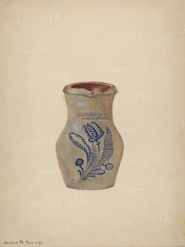 Water Pitcher, c. 1940. Creator: Jessie M Youngs.