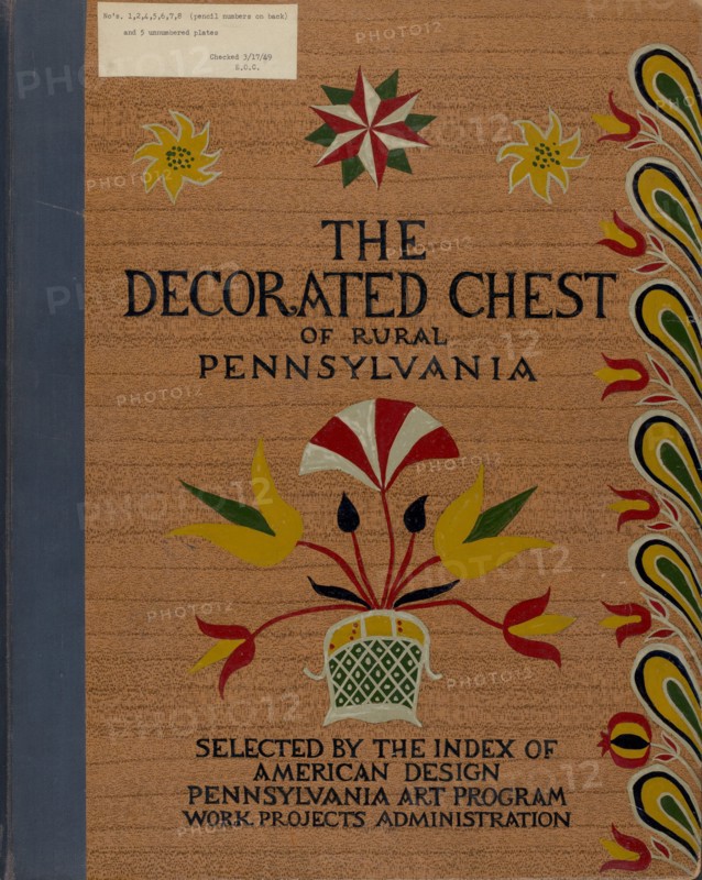 Cover for Proposed Portfolio "Decorated Chests of Rural Pennsylvania", 1935/1942. Creator: Unknown.