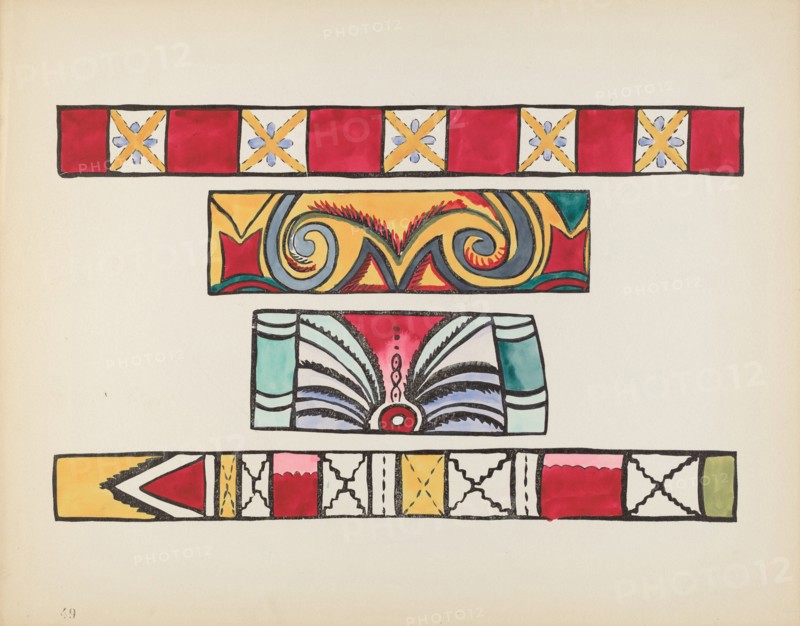 Plate 49: Miscellaneous Design: From Portfolio "Spanish Colonial Designs of New Mexico", 1935/1942. Creator: Unknown.