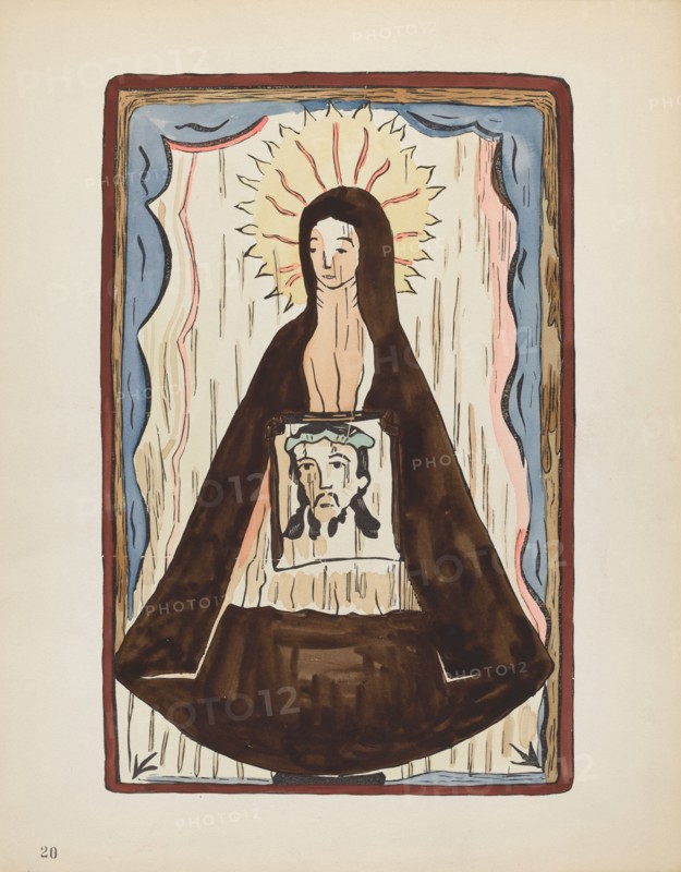 Plate 20: Saint Veronica: From Portfolio "Spanish Colonial Designs of New Mexico", 1935/1942. Creator: Unknown.