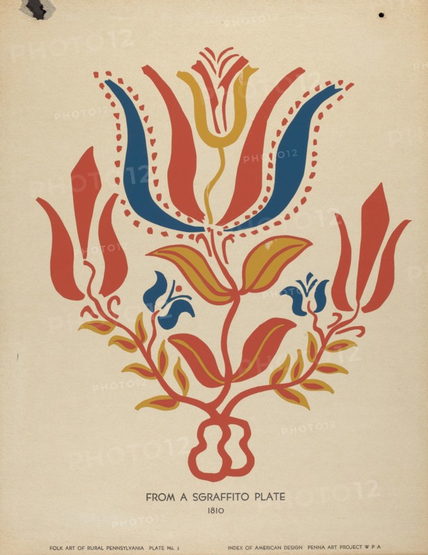 Plate 2: From Portfolio "Folk Art of Rural Pennsylvania", c. 1939. Creator: Unknown.