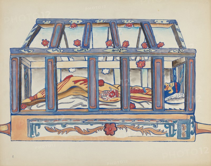 Plate 4: Christ in the Sepulchre: From Portfolio "Spanish Colonial Designs of New Mexico", 1935/1942 Creator: Unknown.